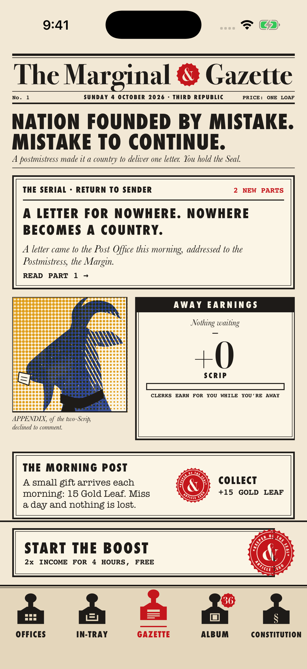 The Republic’s newspaper and ongoing story
